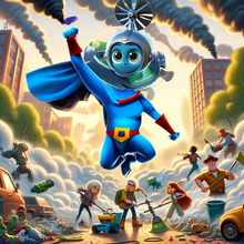 Load image into Gallery viewer, #23 THE AMAZING ADVENTURES OF COOLIGLO: THE BATTLE FOR CLEAN SKIES